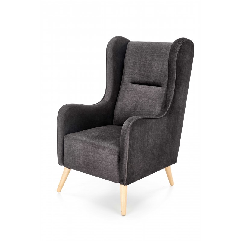 CHESTER lænestol, - antracit (stof 17. Kul) billede