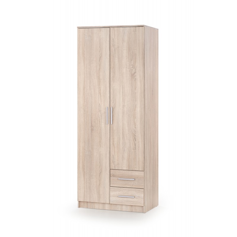 LIMA S-II Garderobeskab- Sonoma eg. 80x205 cm