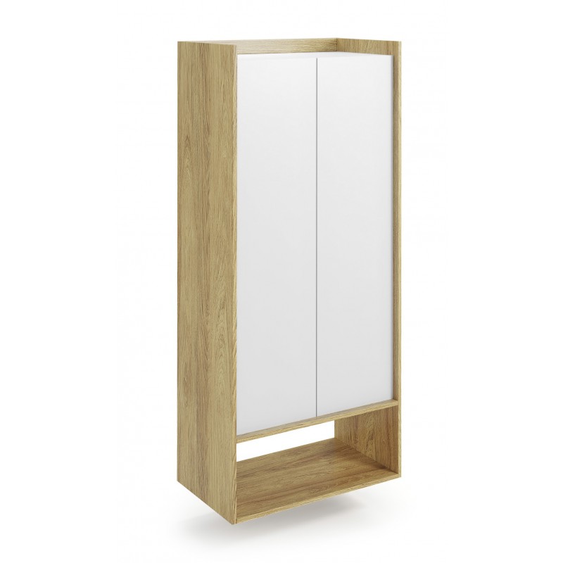 MOBIUS reol 2D - hikora eg/Hvid billede