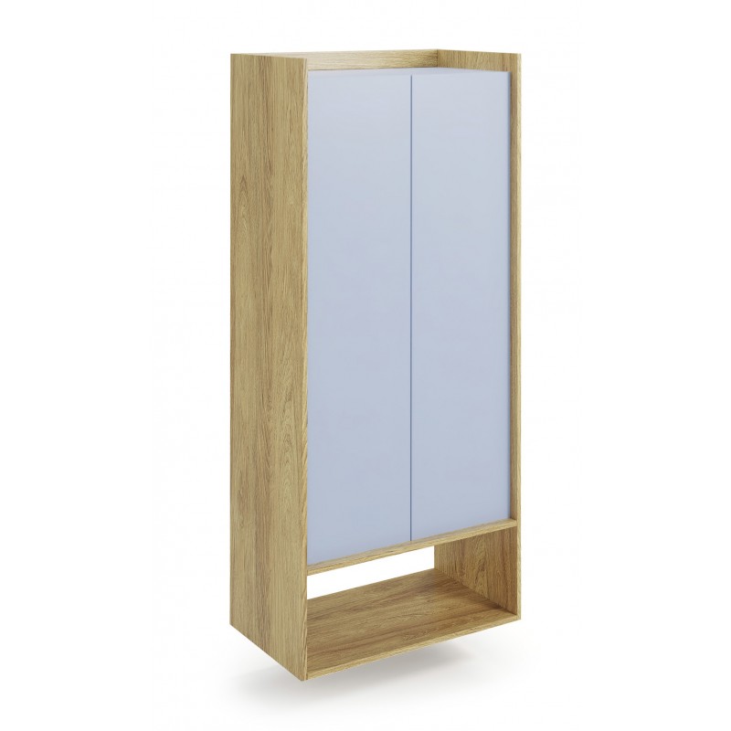 MOBIUS reol 2D - hikora eg/Lyseblå billede