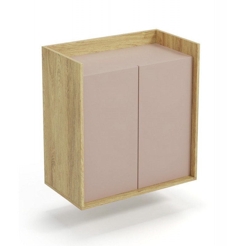 MOBIUS skab 2D - hikora eg/Hvid billede