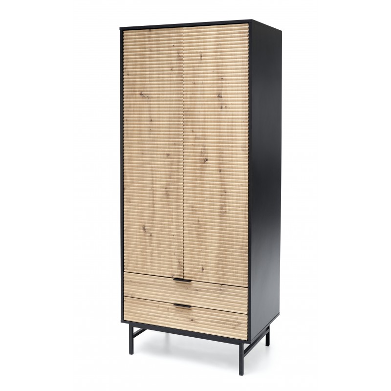 MURANO S-1 Garderobe, Håndværks Eg / Sort billede