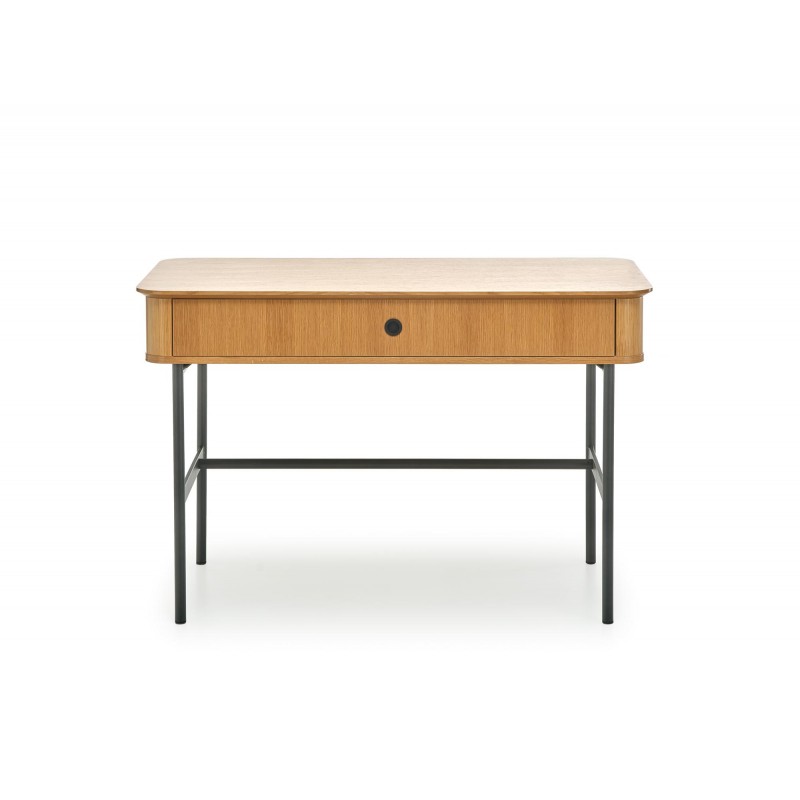 SMART B-1 skrivebord - Naturlig eg - Sort billede