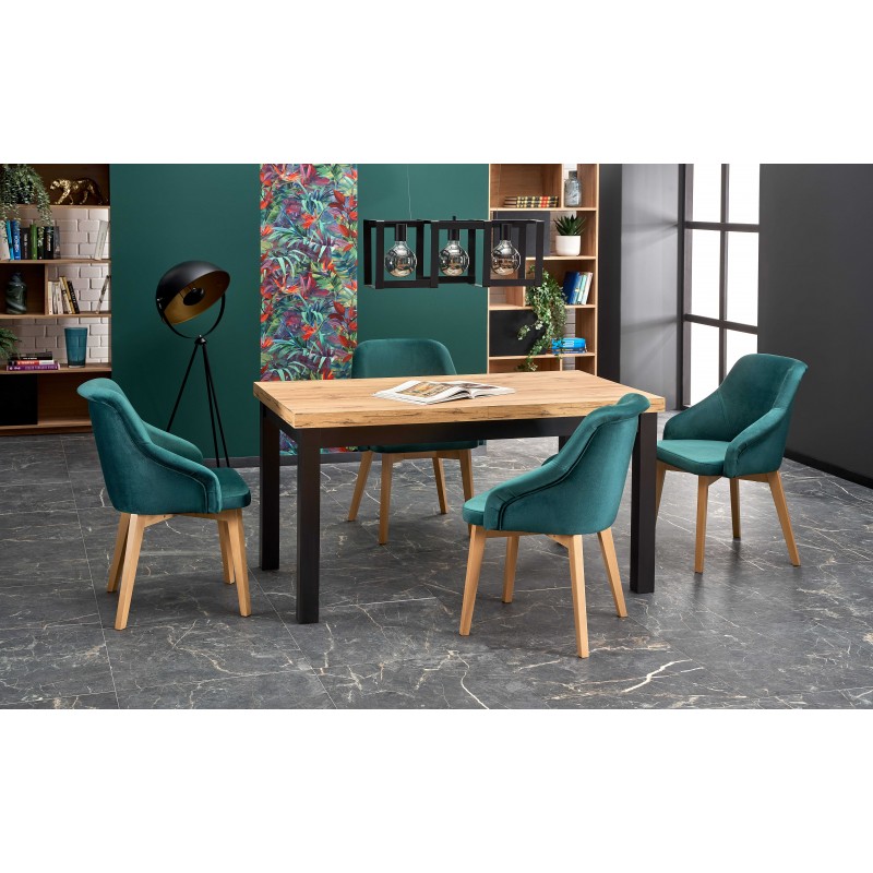 TIAGO Spisebord med udtræk 140cm udvides til 220cm - Eg billede