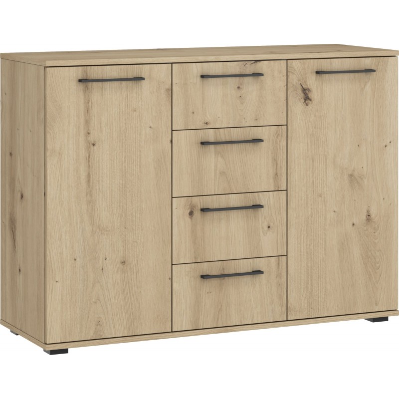 FLEX - KM-2 kommode til MODULAR GARDEROBE SYSTEM - håndværks eg billede