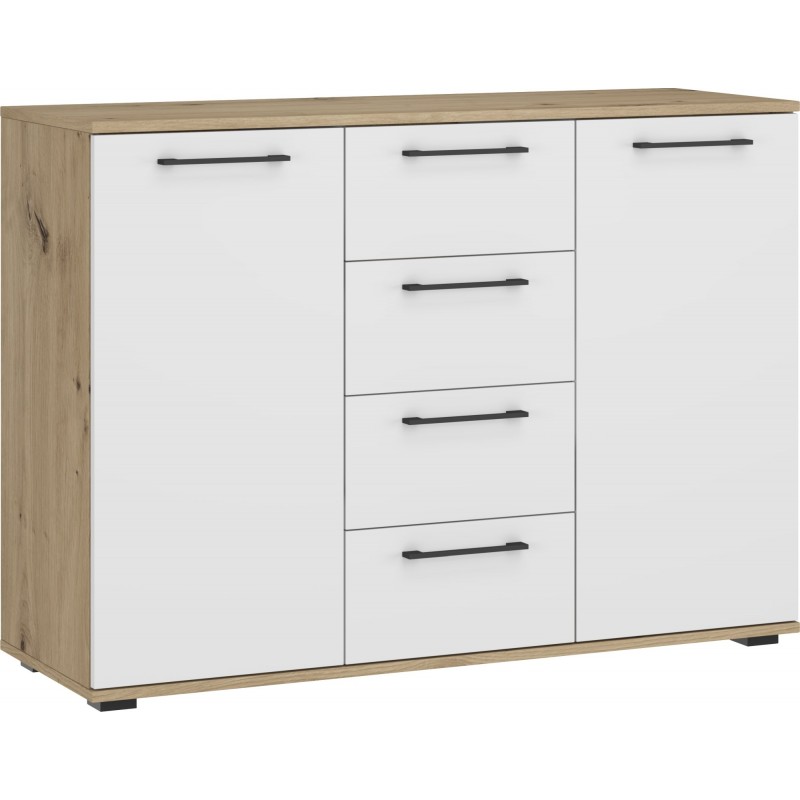FLEX - KM-2 bryst til MODULAR WARDROBE SYSTEM - håndværkseg / Hvid