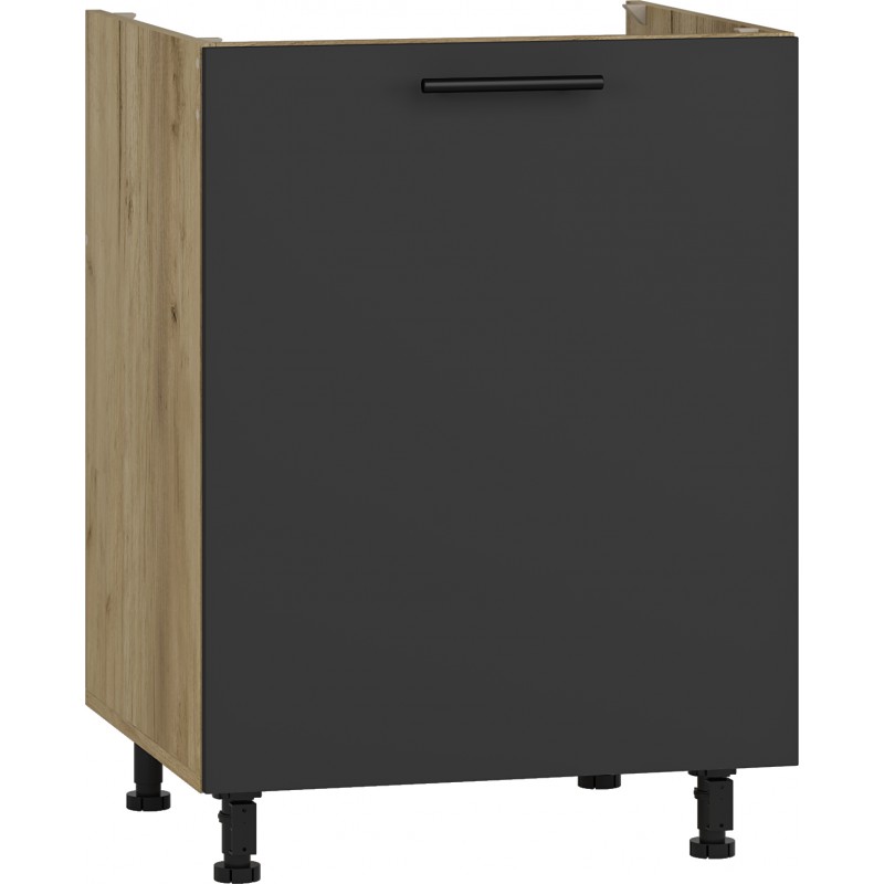 VENTO DK-60/82 vaskeskab, - craft oak/antracit billede