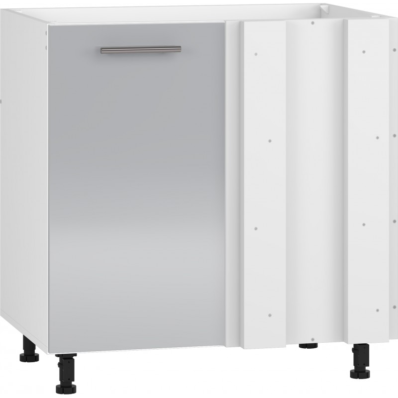 VENTO DK-80/82 hjørnevaskeskab, - Hvid / lys Grå billede