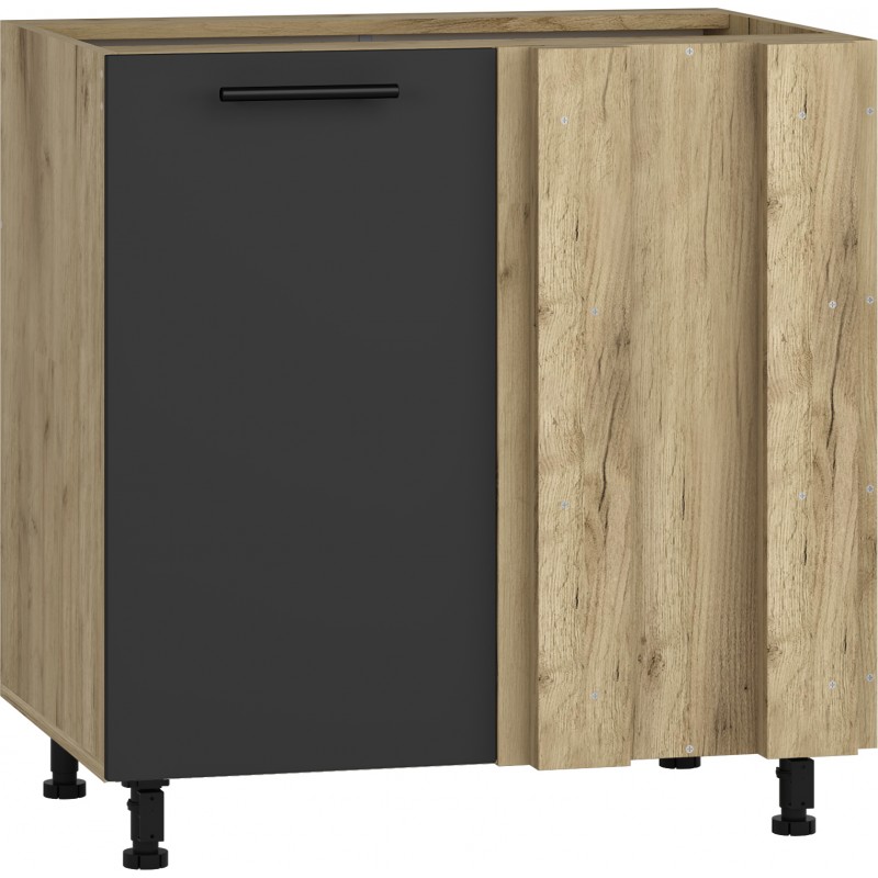 VENTO DN-100/82 hjørne underskab, - craft eg/antracit