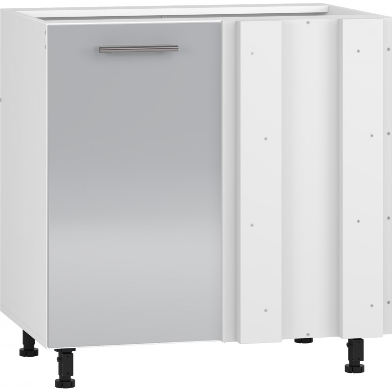 VENTO DN-100/82 Hjørneunderskab, - Hvid / LyseGrå