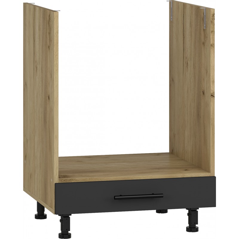 VENTO DP-60/82 opbevaringsskab, - craft eg/antracit billede