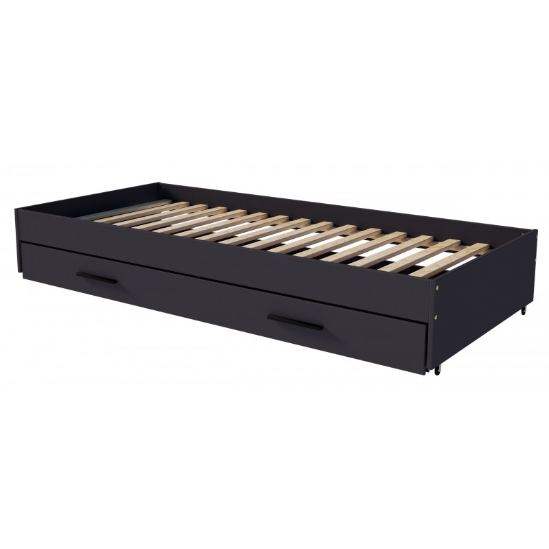 VERSO 90x200cm børneseng med skuffe -Antracit F/1S billede