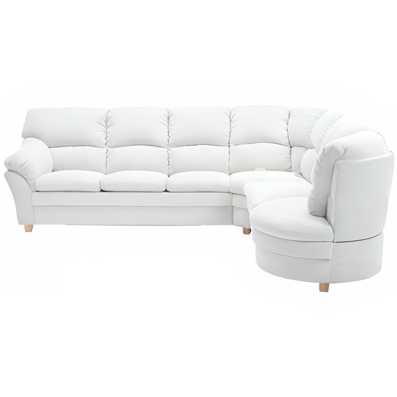 Hjort Knudsen Tilst læder Hjørnesofa med open end Højrevendt