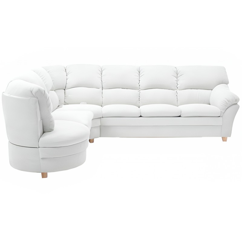 Hjort Knudsen Tilst læder Hjørnesofa med open end Venstrevendt