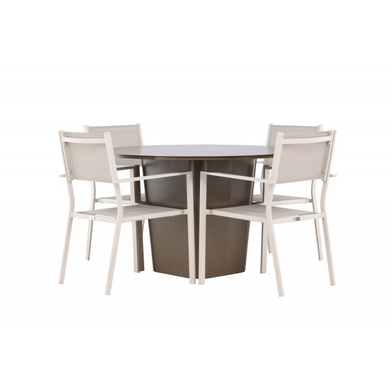 Santa Fe Rund Loungesæt - Havemøbelsæt