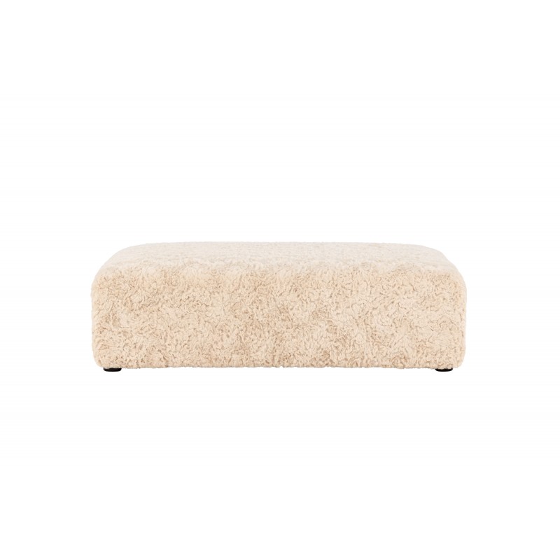 Frankie Pouf - Beige og Sort billede