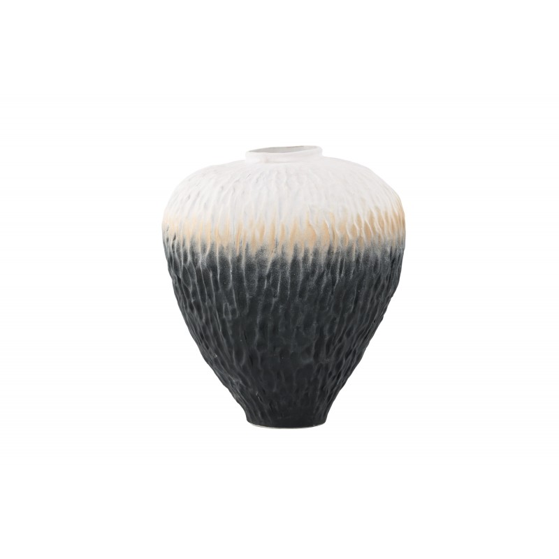 Pane Vase - Beige, Grå og Pink billede