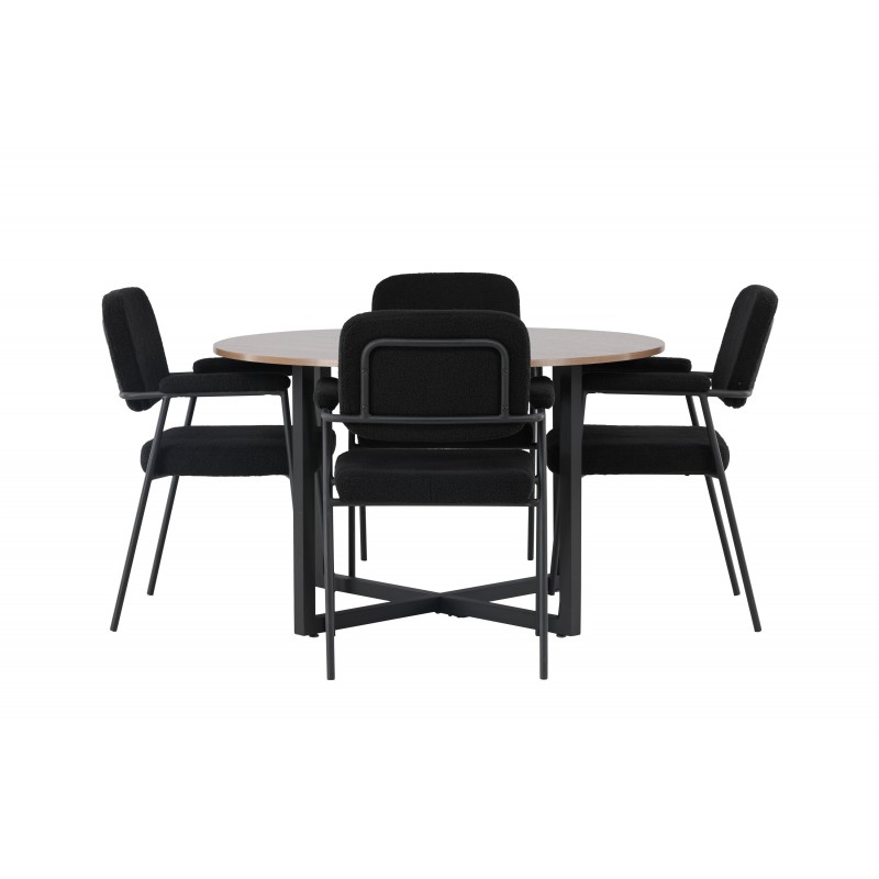 Rundt Spisebordssæt Durango med stole Yesterday