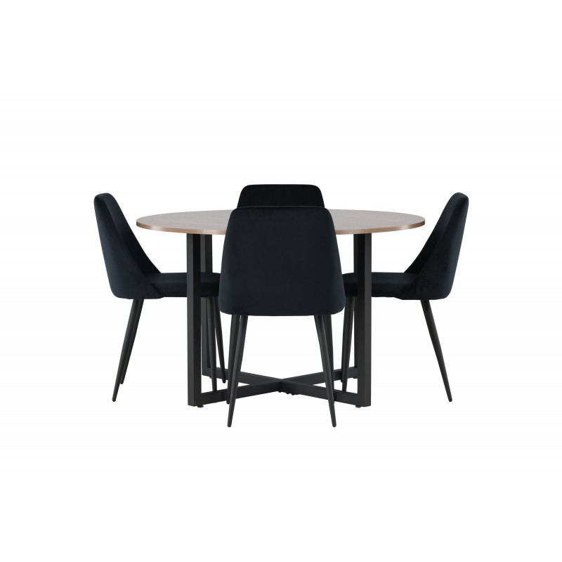 Rundt Spisebordssæt Durango med Night stole