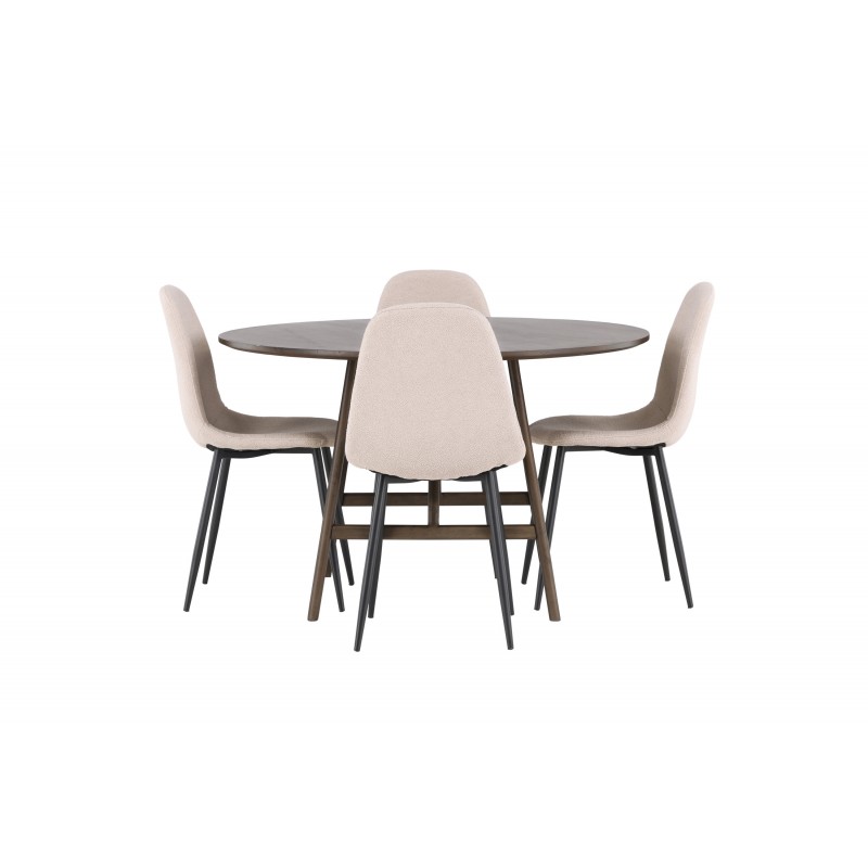 Rundt Spisebordssæt Kaseindon med Polar stole