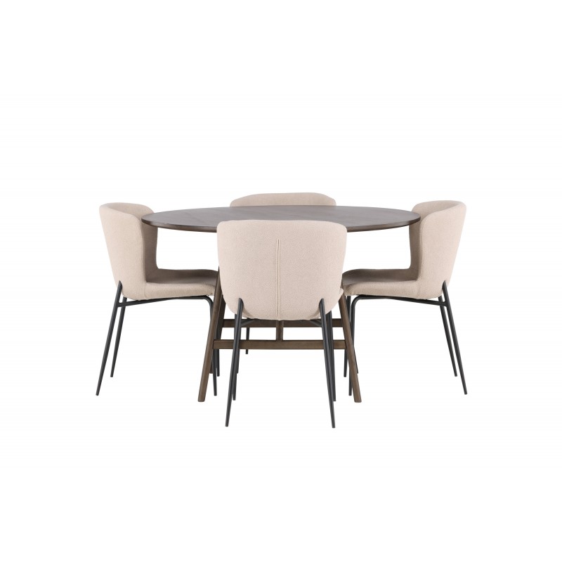 Rundt Spisebordssæt Kaseindon med Modesto stole