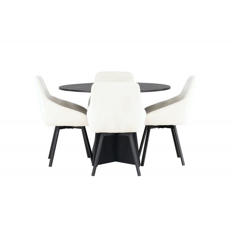 Rundt Spisebordssæt Bootcut med stole Rosie