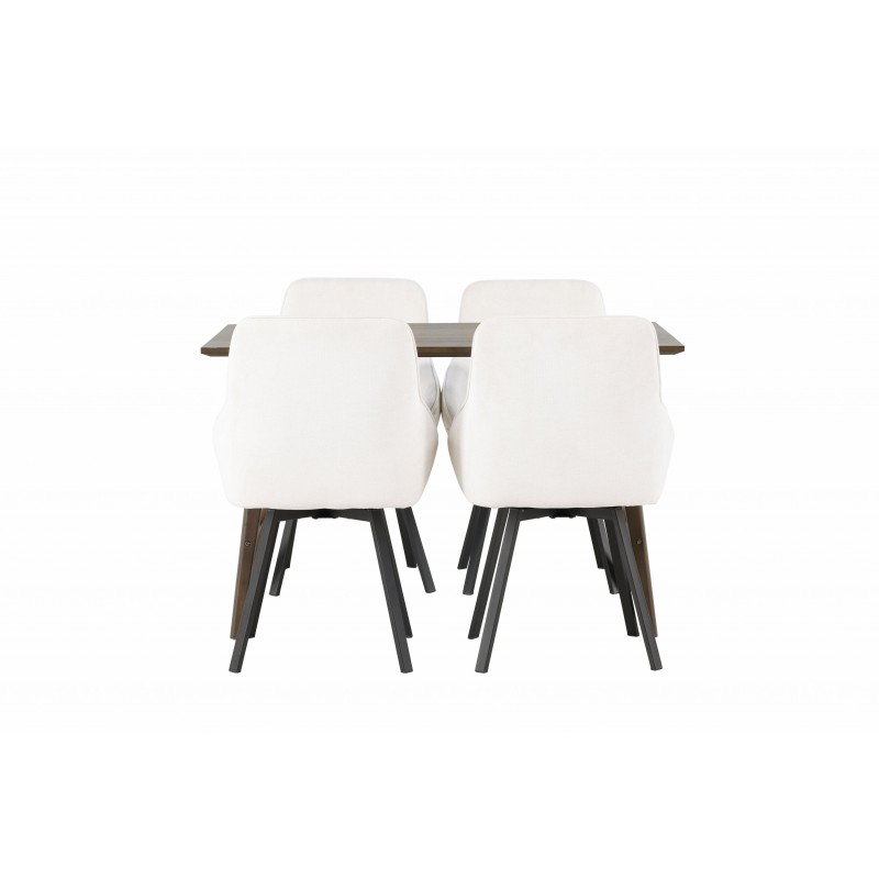 Spisebordssæt Kaseindon med Spisebordsstolene Rosie