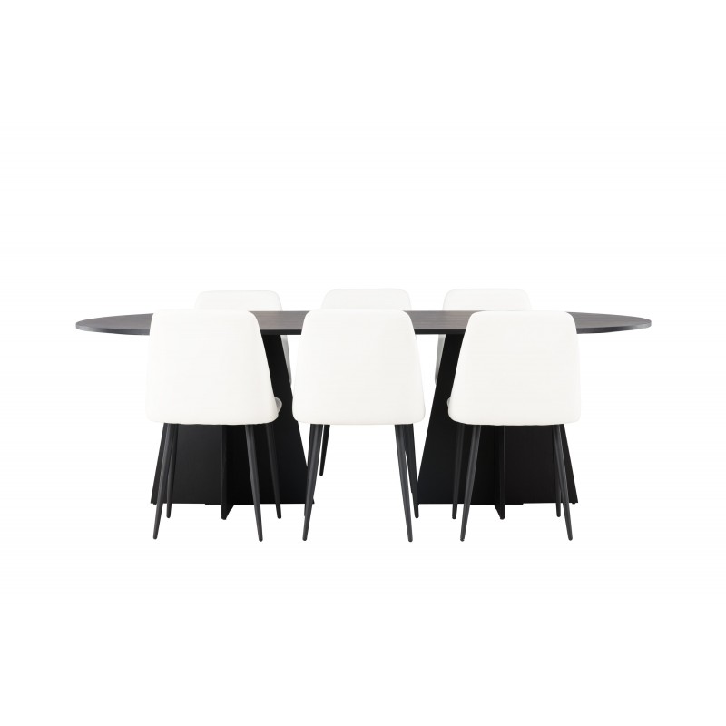 Spisebordssæt Bootcut med stole Night