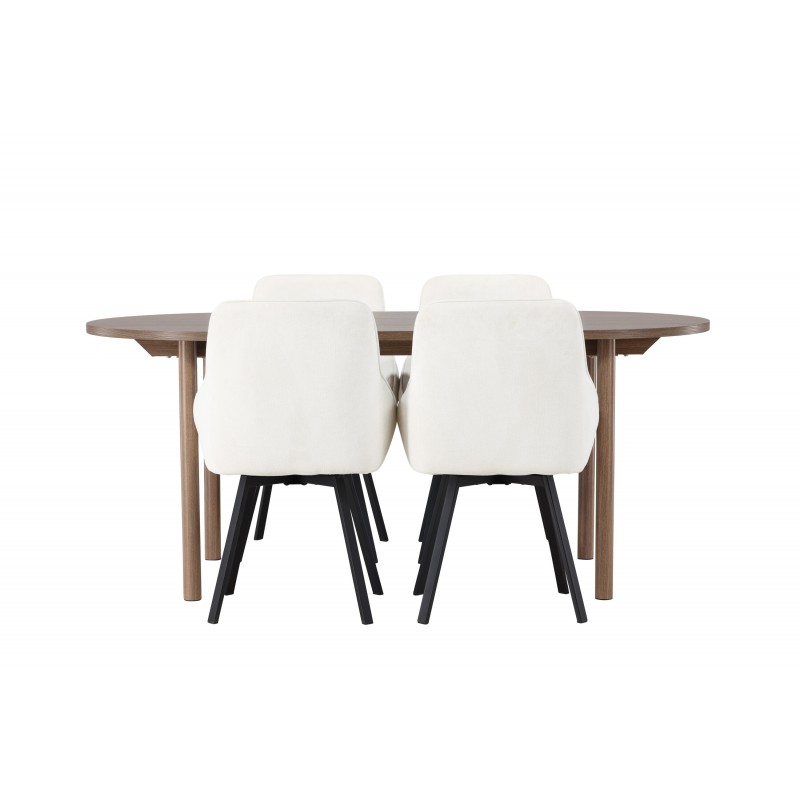 Spisebordssæt Andy med stole Rosie