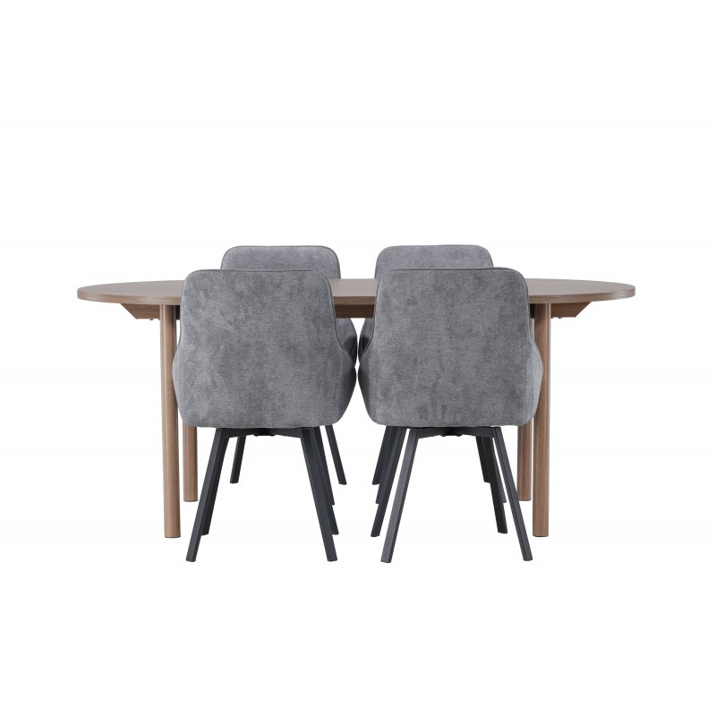 Spisebordssæt Andy med stole Rosie