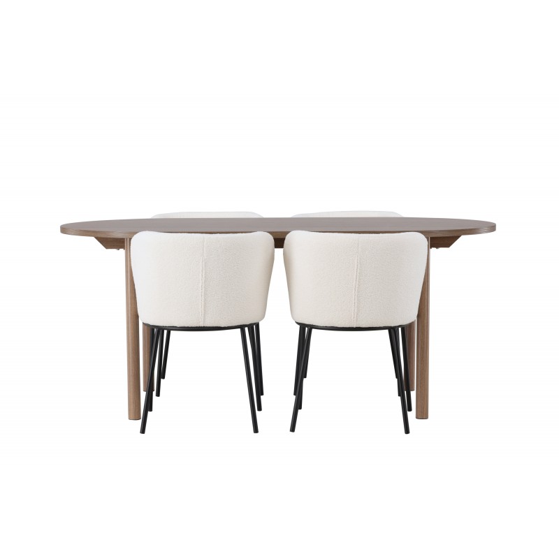 Spisebordssæt Andy med stole Edina