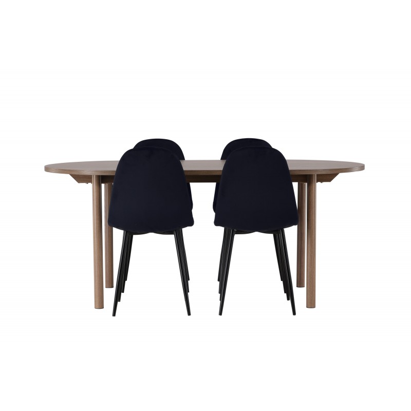 Spisebordssæt Andy med stolene Polar