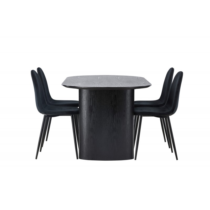 Spisebordssæt Isolde med stole Polar