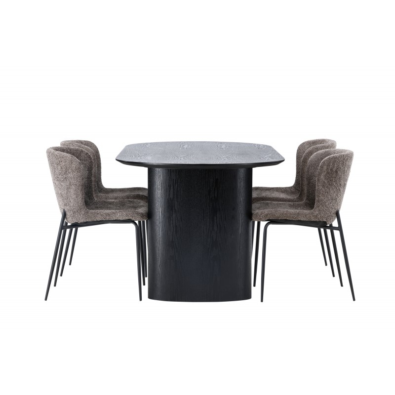 Spisebordssæt Isolde med stole Modesto