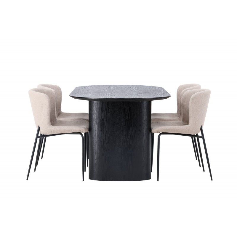 Spisebordssæt Isolde med Modesto stole