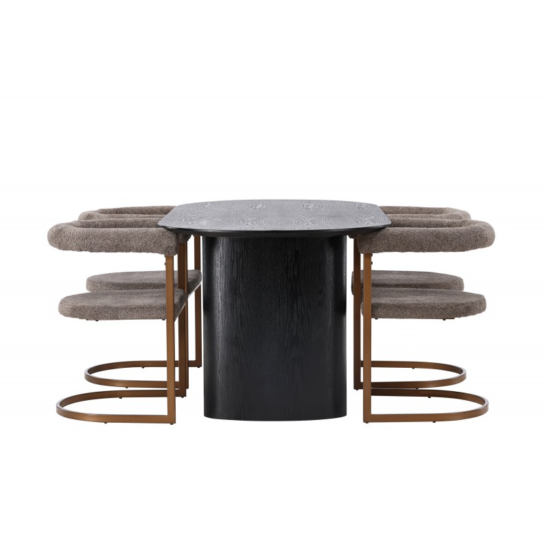 Spisebordssæt Isolde med stole Morning