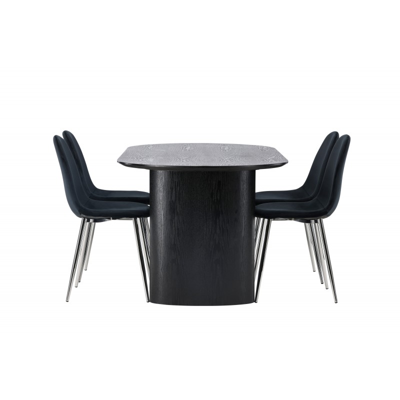 Spisebordssæt Isolde med stole Polar