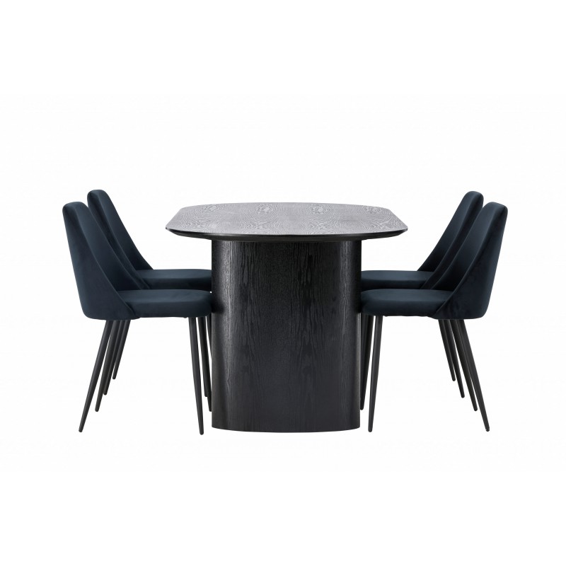 Spisebordssæt Isolde med stole Night