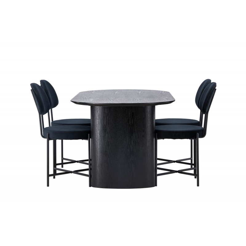 Spisebordssæt Isolde med stole Stella