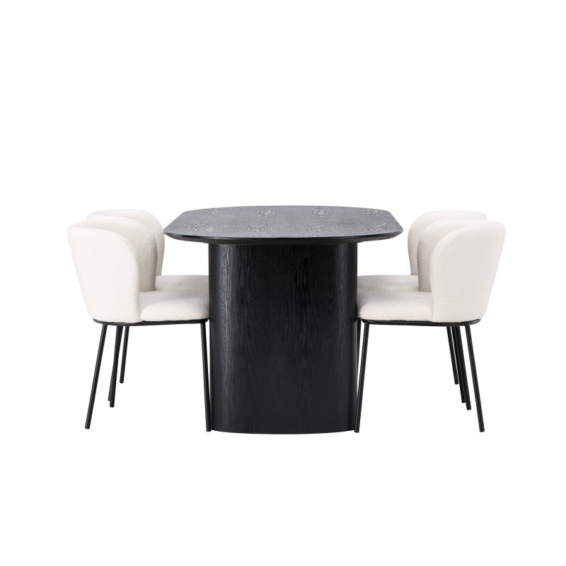 Spisebordssæt Isolde med stole Edina