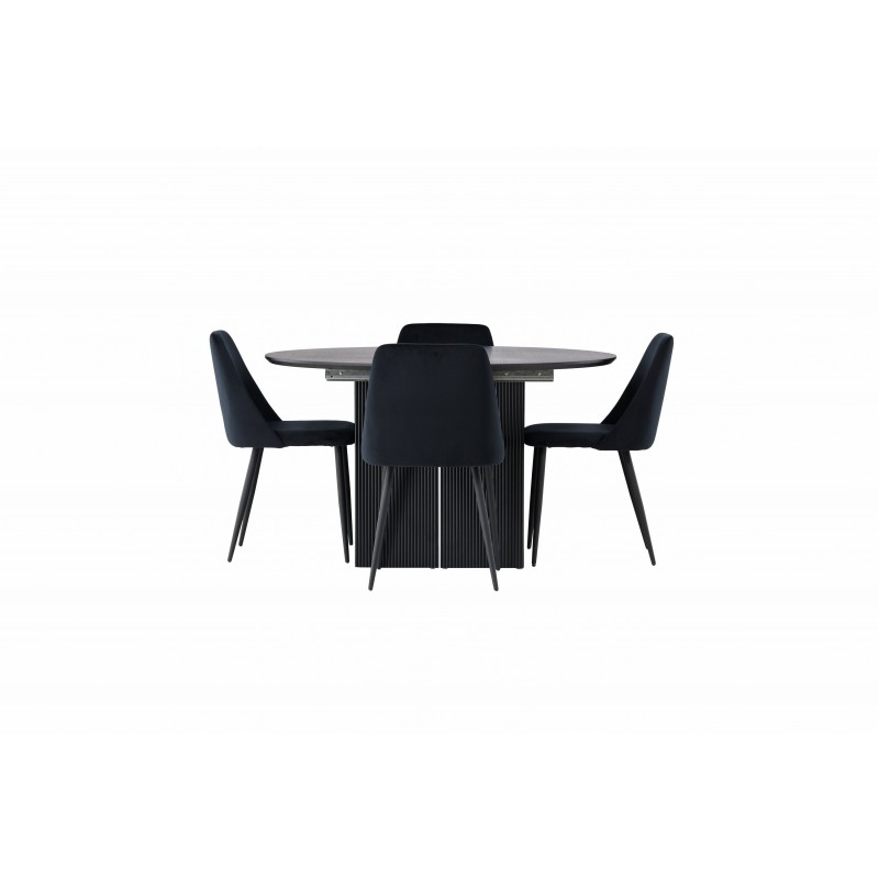 Rundt Spisebordssæt Matilda med stolene Night