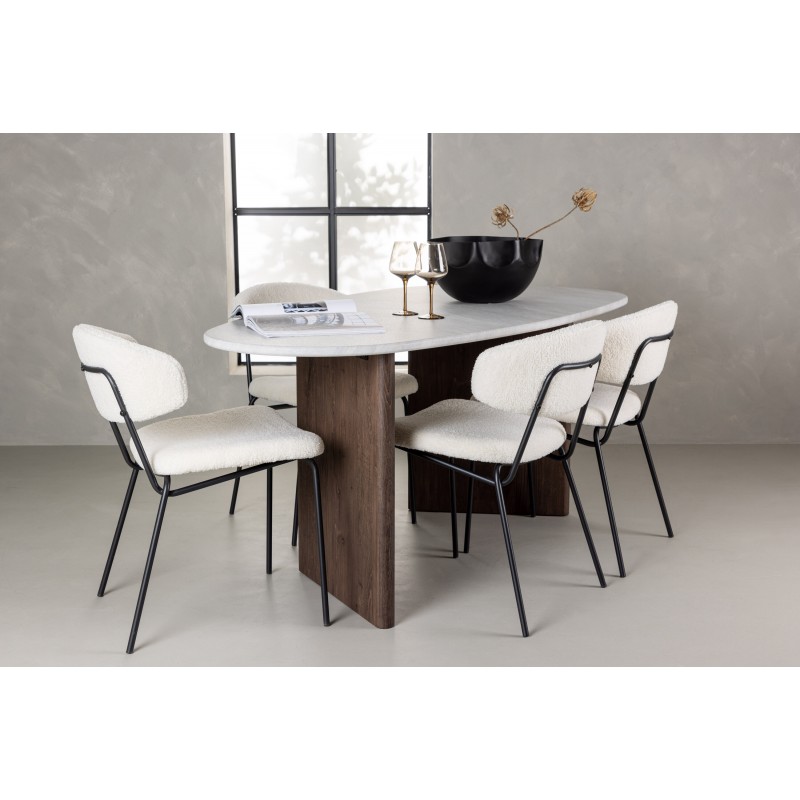 Spisebordssæt Gronvik med stole Chico