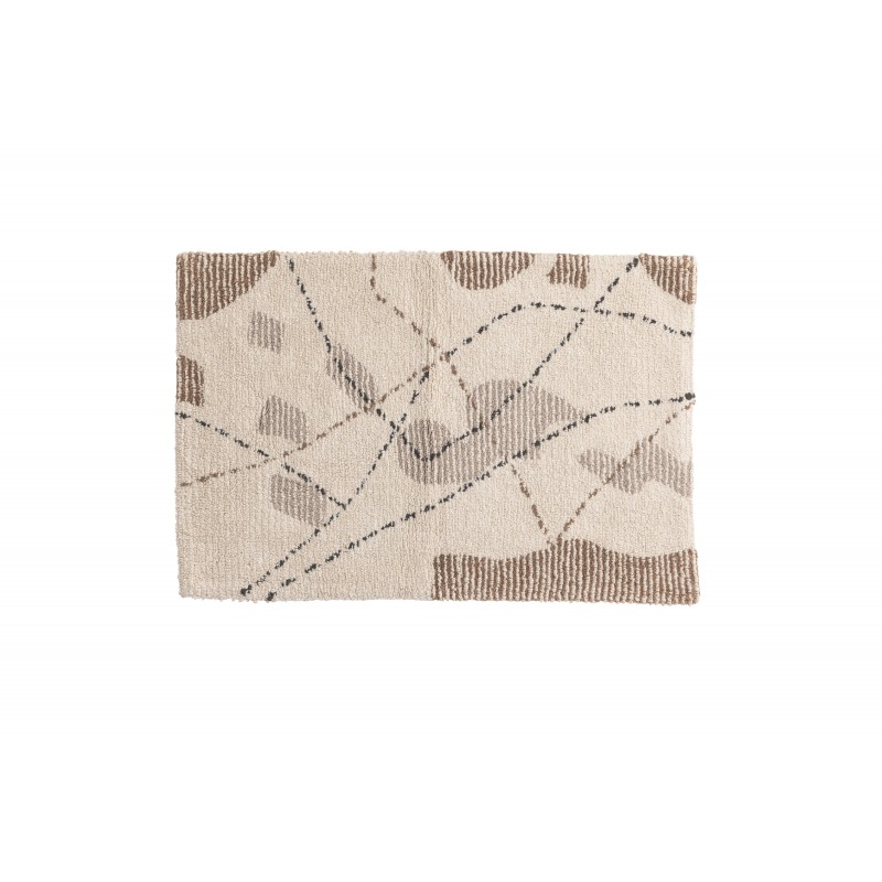 Paul Tæppe - Brun, Grå og Ivory billede