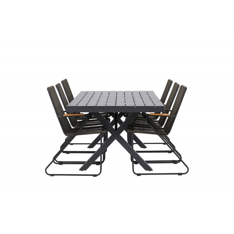 Garcia  Spisebordssæt - Sort