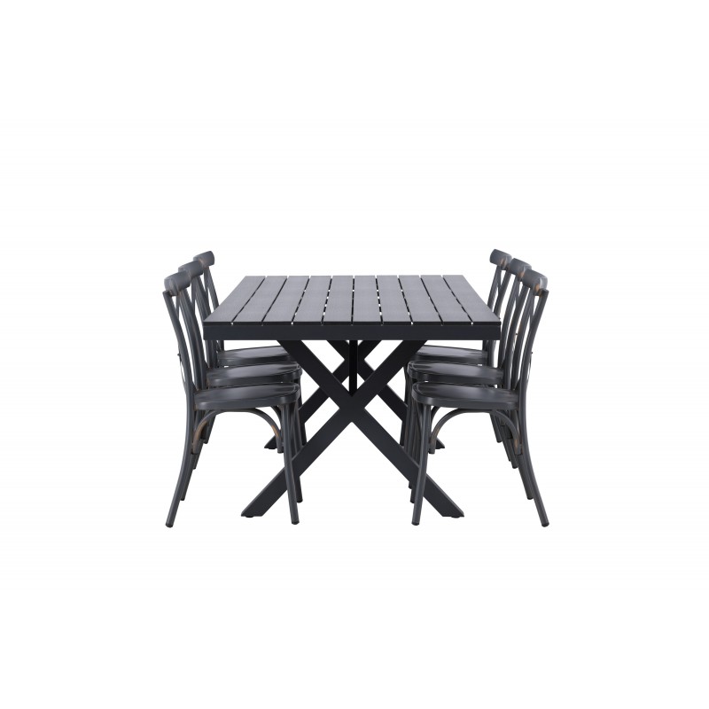 Garcia Spisebordssæt - Sort,Mørkegrå