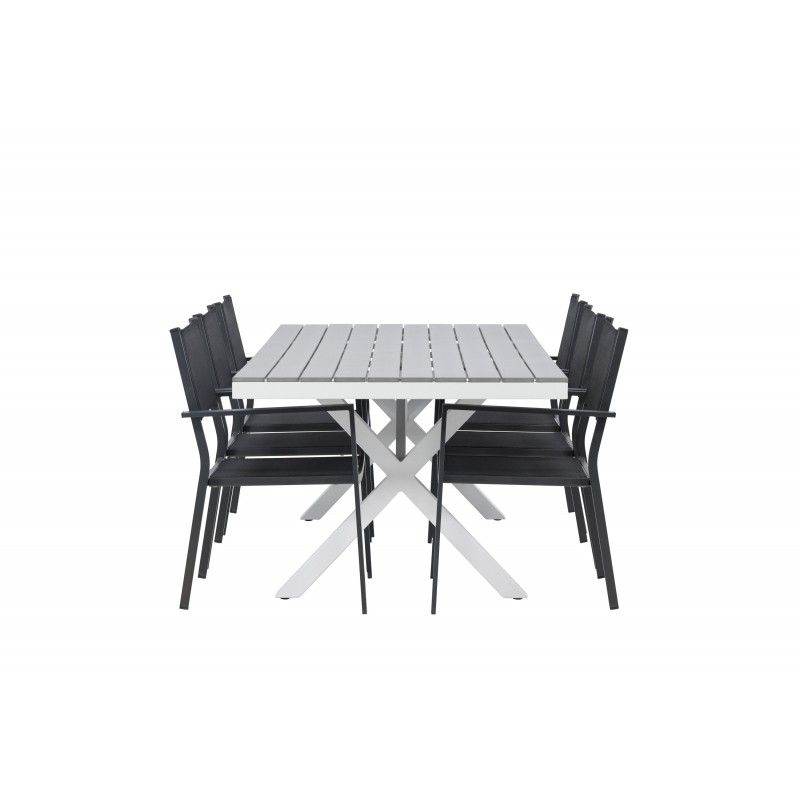 Garcia Loungesæt - Havemøbelsæt - Sort,Grå