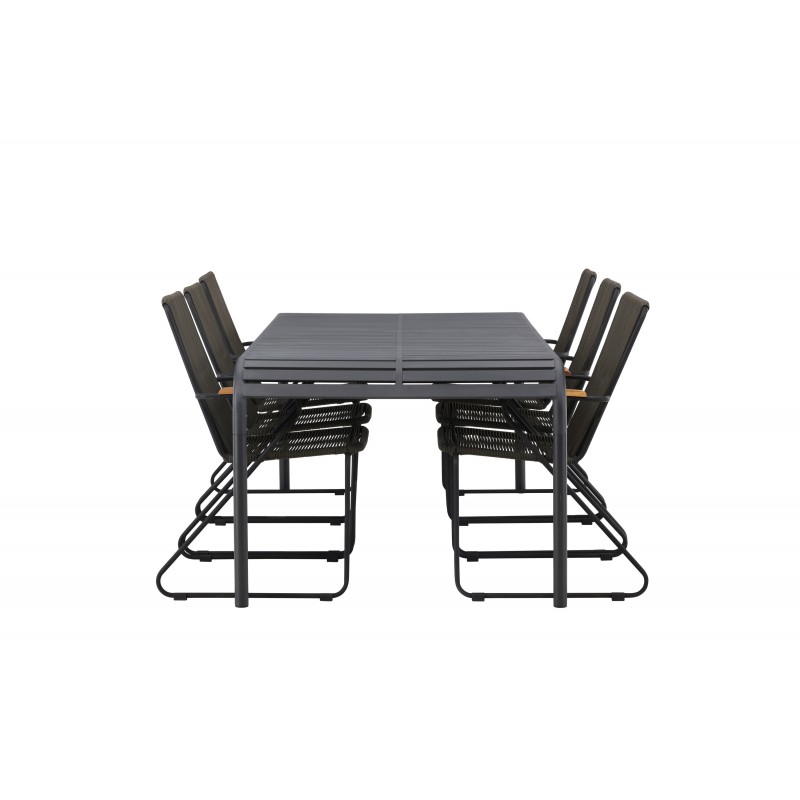 Borneo e Loungesæt - Havemøbelsæt - Sort