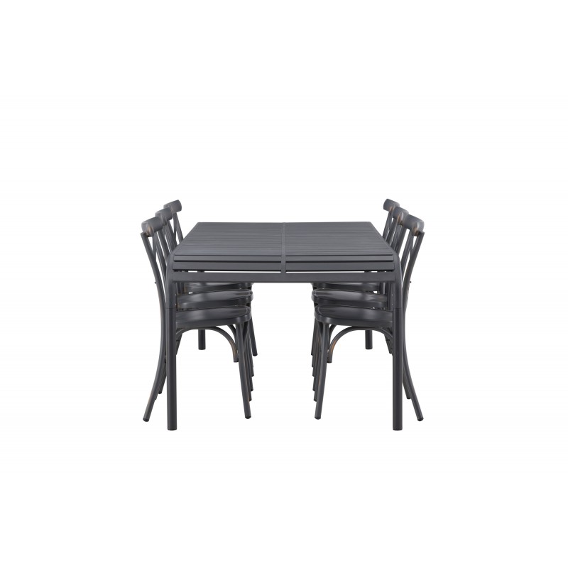 Borneo t Spisebordssæt - Sort,Mørkegrå