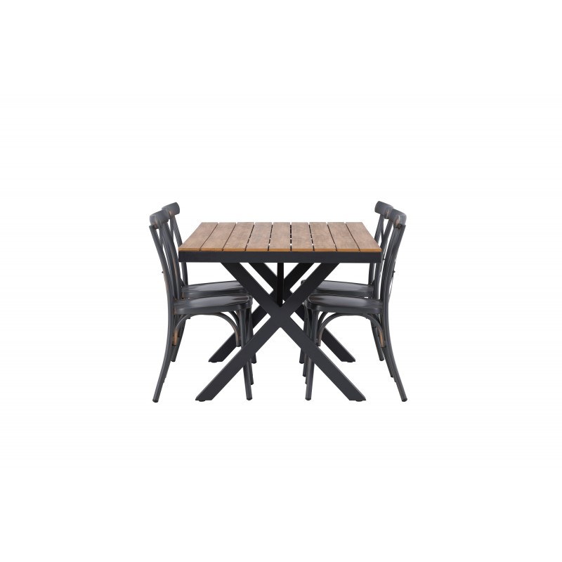 Garcia  Spisebordssæt - Mørkegrå,Natur