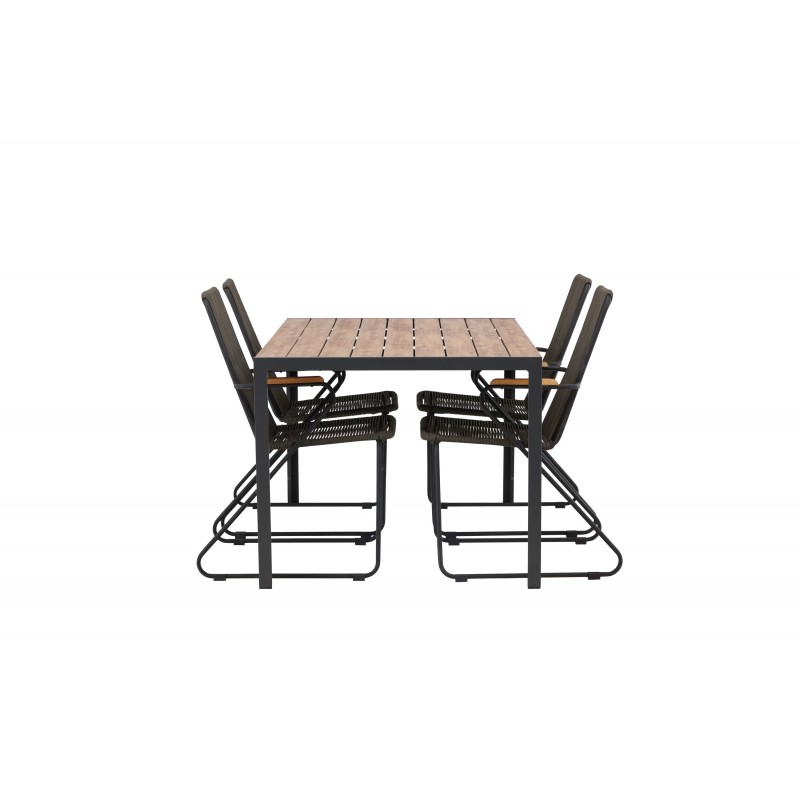 Break Spisebordssæt - Sort,Natur